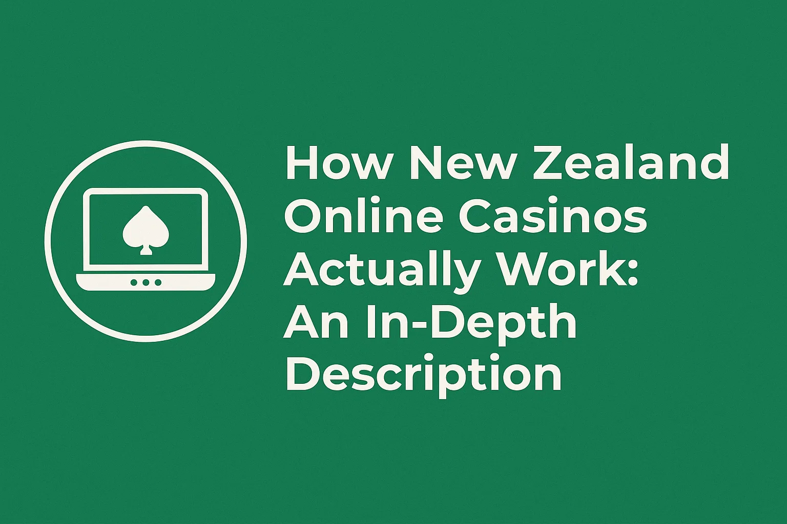 How New Zealand Online Casinos Actually Work: An In-Depth Description