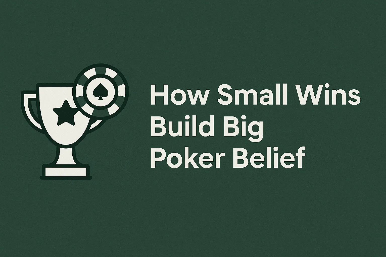 How Small Wins Build Big Poker Belief