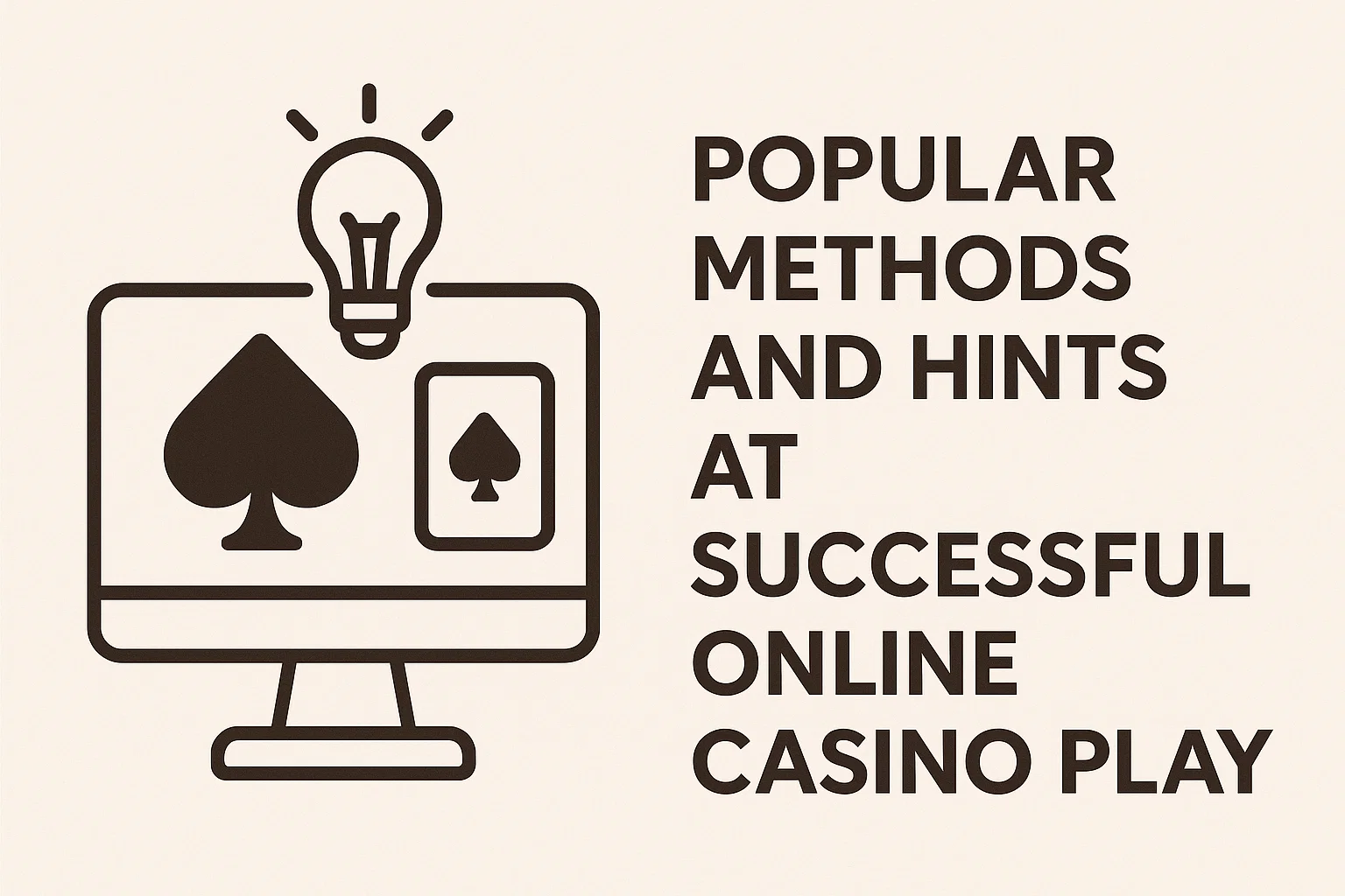 Popular Methods and Hints at Successful Online Casino Play