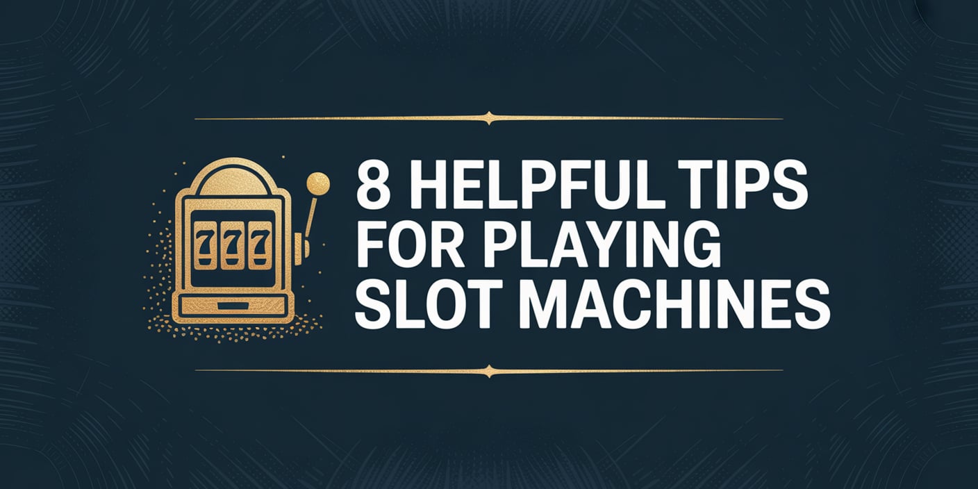 8 Helpful Tips for Playing Slot Machines